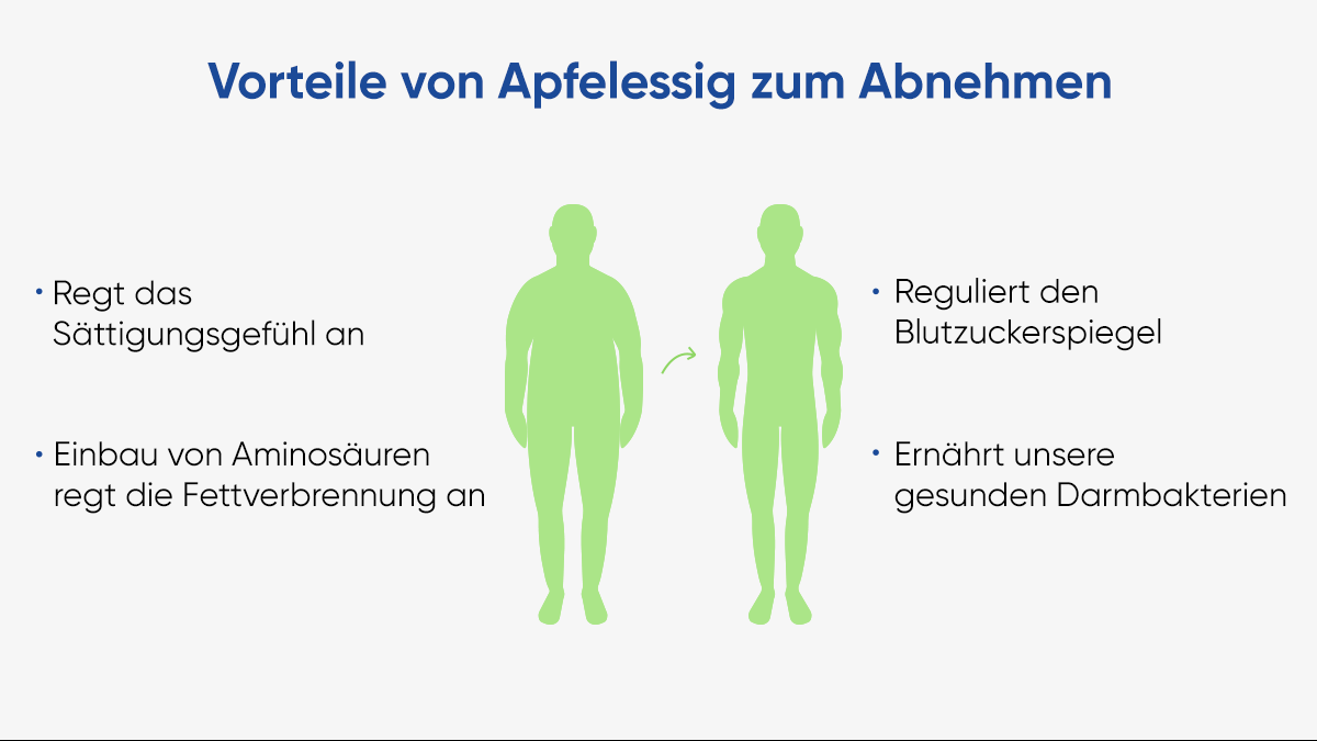 Vorteile von Apfelessig zum Abnehmen – Infografik