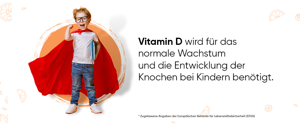 Vitamin D3 Gummibärchen für Kinder